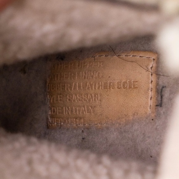 UGG Collection Sassari Leather Combat Ankle Boots Womens 8 Shearling $695 MSRP - Picture 6 of 12